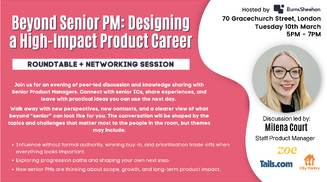 Roundtable event for Senior Product Managers